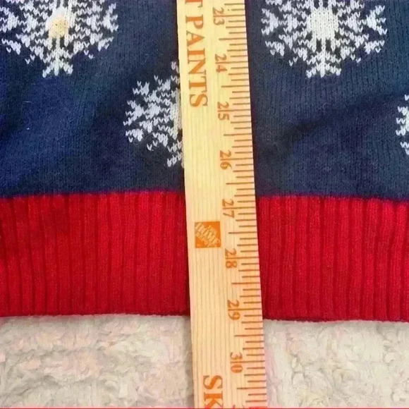 UGLY CHRISTMAS Sweater Men’s Light Up LED Blue Sz L Holiday Casual Party - Picture 8 of 10